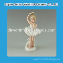 Ceramic home decoration with ballet girl shape